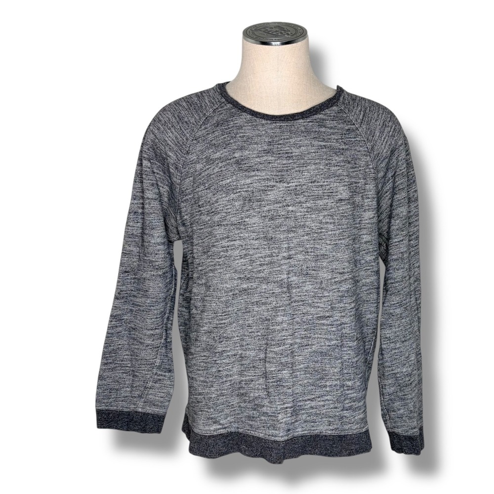 Everlane Sweatshirt XL Gray Marled French Terry‎ Raglan Crewneck Mens